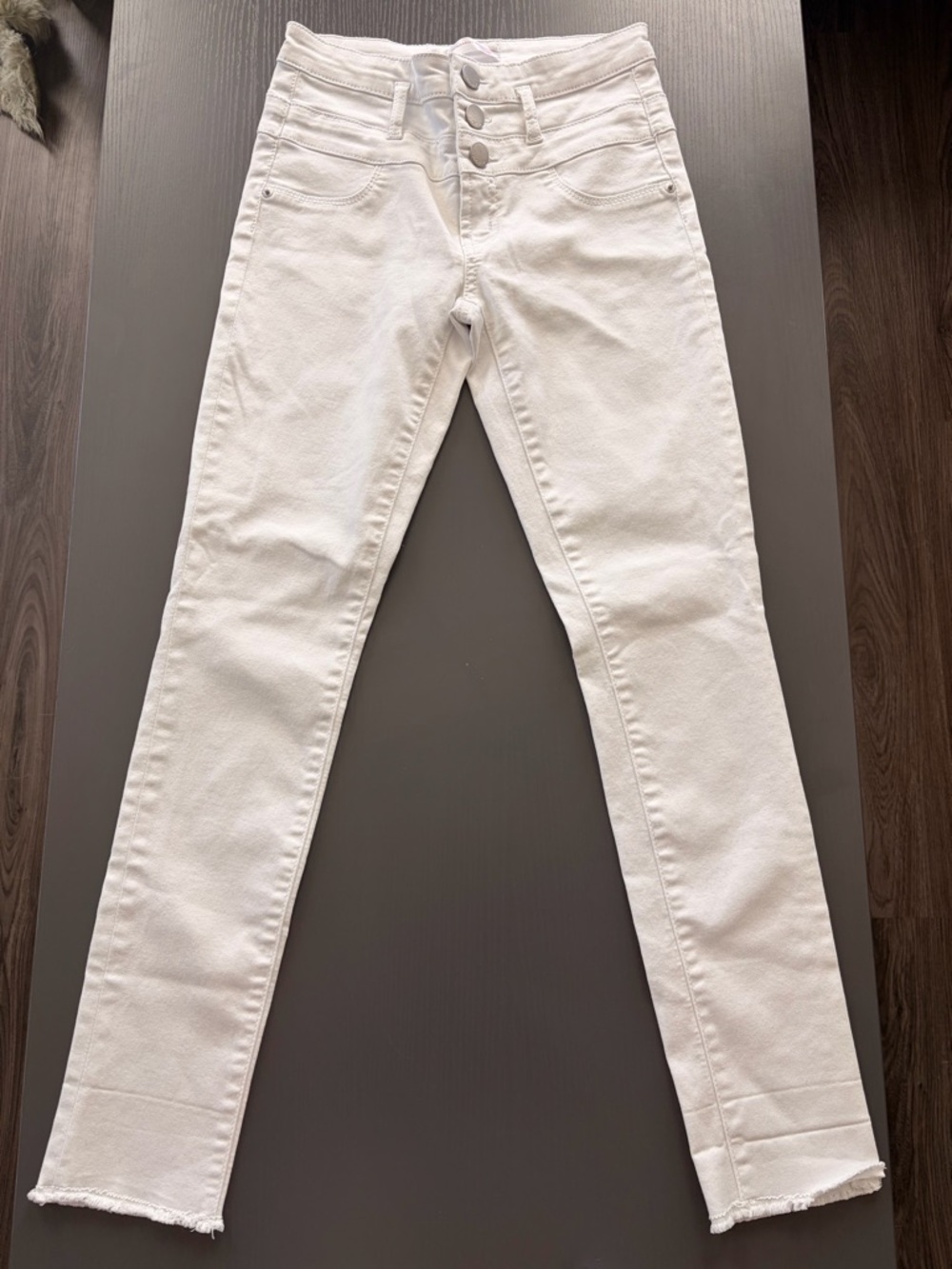 No Boundaries White High-Rise Skinny Jeans